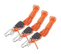 Toyvian 3 Pièces Crochets de Suspension Rétractables pour Camping Poulie Reflechissante et Lanière Pratique pour Tentes et Activités de Plein Air