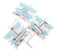 Toyvian 3 Pièces Crochets Muraux Méditerranéens pour Maison Patères Décoratives Colorées et Artistiques pour Manteaux Clés et Accessoires