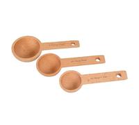 Toyvian 3 pièces Cuillères Doseuses Bois Cuillères à Café Bois Naturel avec Marquage Poudre de Lait Set Pratique et Polyvalent