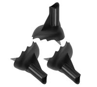 Toyvian 3 Pièces Embouts de Bâtons de Randonnée en Acier Tungstène Noir, Absorption des Vibrations et Remplacement Rapide pour Camping et Alpinisme