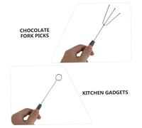 Toyvian 3 pièces Fourchettes à Fondue Acier Inoxydable Fourchettes à Tremper Ergonomiques pour Chocolat Fromage et Gâteaux Outils de Cuisine Multifonctions pour Pâtisserie et DIY