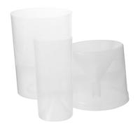 Toyvian 3 Pièces Fournitures de pelouse jauge Pluie Mince de Plein air Petit pluviomètre agricole Tube Plastique pluviomètre Outils de pluviomètre Support de pluviomètre pluviomètres