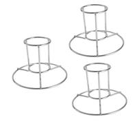 Toyvian 3 Pièces Gril Acier Camping de Plein air Rack de torréfacteur Support de Poulet rôti Rack pour torréfacteur de Dinde Rack de Barbecue Support à Dinde Multifonction
