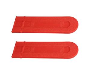 Toyvian 3 Pièces Housse de Protection Rouge en PE pour Guide-chaîne de Tronçonneuse, Fourreau Offrant Une Protection Complète pour Travaux Forestiers et Usages Divers