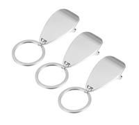 Toyvian 3 pièces Lot de Ouvre-bouteilles Porte-clés Alliage Argenté Mini Décapsuleurs de Poche Robustes pour Bière et Vin Accessoires Pratiques pour Camping Maison et Cadeau Amusant