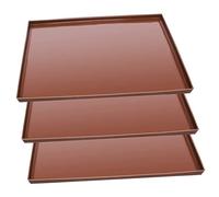 Toyvian 3 pièces Lot de Tapis de Séchage Silicone Réutilisables pour Four et Déshydrateur Résistants Haute Température Antiadhésifs pour Fruits Légumes et Viandes