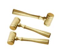 Toyvian 3 Pièces Marteau de Juge Bois Petit pour Aux Enchères Accessoire Costume Judiciaire pour Garçon Fille et Jeux de Rôle