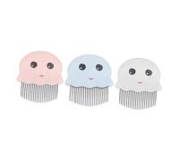 Toyvian 3 Pièces Peigne de Toilettage pour Animaux Plastique Sous Poil Large pour Enlever Poils Morts Nœuds et Nattes Adapté Chiens et
