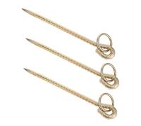 Toyvian 3 Pièces Piquet de Fixation pour Chiens et Bétail Extérieur Spirale Piquet de Camping et Attache pour Animaux Stabilisateur Solide pour Ferme Jardin et Abri Extérieur
