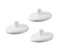 Toyvian 3 Pièces Plaque de Nettoyage pour Piscine Base de Vacuum Plastique pour Écumeur Accessoire Durable pour Piscine Enterrée Remplacement pour Skimmer Optimisé pour Entretien Facile