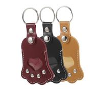 Toyvian 3 Pièces Porte-clés commémoratif pour Animaux de Compagnie Porte-clés Souvenir de Poils d'animaux Keychain collecteur de Poils de Chien KeepSaking du Souvenir des Animaux Faux Cuir