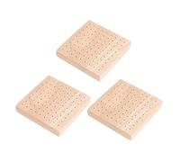 Toyvian 3 pièces Présentoir à Cake Pops Bois Multi-trous Support Lollipop Stable et Robuste pour Exposition Sucettes Accessoire Buffet et Fête