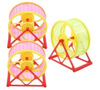 Toyvian 3 Pièces Roue Silencieuse pour Hamster Sportif Exercice pour Petits Animaux Roues de Course Coloris Aléatoire Accessoires pour Hamster Nain Couleur Aléatoire