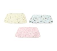 Toyvian 3 Pièces Tapis D'urine Lavable pour Hamster, Doublure de Cage | Fibre Polyester Tpu, Imperméable, Facile à Transporter et Ranger, pour Petits Animaux Canapé ou Chaise