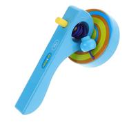 Toyvian 3 pièces Toupie Bois avec Poignée et Fil à Tirer Éducatif pour Tout-Petits Coordination Main-œil Cadeau Garçon Fille Ans Couleur Aléatoire Couleur Aléatoire