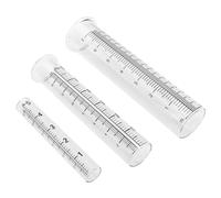 Toyvian 3 Pièces Tube à Essai De Jauge De Pluie Pluviomètre Extérieur Cylindre De La Pluie mais De Pluie à L'extérieur Pluviomètre pour Le Jardin Mesure Pluviometre Un Verre