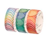 Toyvian 3 Rouleaux de Rubans Washi Décoratifs en Papier Japonerie Motifs Poésie d'Amour Rubans Adhésifs Washi Multi-Usages pour Scrapbooking Carnets et Loisirs Créatifs