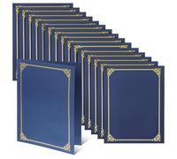 Toyvian 30 Pièces Couvertures et Présentation Soignée Bordure Dorée en Papier de Certificats Format 8,5x11 Élégants pour Diplômes Professionnels Lors de Cérémonies