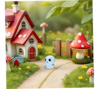 Toyvian 30 Pièces Figurines Miniatures Extra-terrestres Lumineuses Décorations Ludiques pour Jardins Féeriques DIY Ornements de Résine Micro Paysage Accessoires de Bureau et Maison