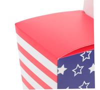 Toyvian 30 pièces Lot de Boîtes Popcorn Papier Thème Usa pour Fêtes Independence Day Boîtes Anti-fuite pour Cinéma et Snacks