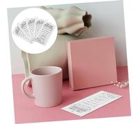 Toyvian 30 Pièces Tumbler Paper Cup Care Guide Tags Practical Glass Cleaning Instructions for Customer Use