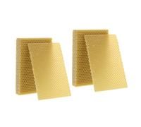 Toyvian 30pièces Cadres De Cire Gaufrée Naturelle pour Ruches Matériel Apicole Feuilles De Cire pour Fabrication De Bougies Et Entretien des Meubles