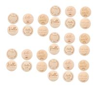 Toyvian 30pièces Disques Bois De Pour Cartes Décoratives Pour Capturer Les Moments Précieux Style Aléatoire