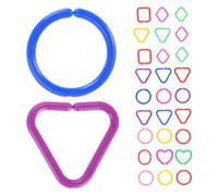 Toyvian 30pièces Jouet De Chaînes Liens Géométriques pour Garçon Fille Développement Cognitif Et Compétences Motrices Fines Éducation Ludique Et pour Garçon Fille