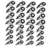 Toyvian 32 Pièces Kit de Réparation pour Canne à Anneaux Guides Céramique Inoxydable Remplacement Pointe pour Eau Douce et Salée Compatible Multi-Marques Installation Rapide
