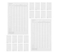 Toyvian 35 Pièces Feuilles de Score de Golf Blanches en Papier Couché, Cartes de Suivi Étanches pour Tournois et Parties Amicales, Outil D'amélioration des Compétences des Golfeurs