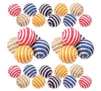 Toyvian 35 pièces Jouets à Balles Colorées pour Jouets Interactifs pour Animaux de Compagnie Parfait pour Éveiller Intérêt et Lutter Anxiété de Séparation Couleur Couleur Aléatoire