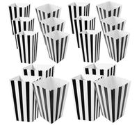 Toyvian 36 Pièces Boîtes à Pop-corn Papier Boîtes Pour Fête Papier Contenant à Bonbons Pour Fête Goûter Sachet à Goûter