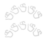 Toyvian 36 Pièces Crochet en Plastique en Plis De Rideau Clip De Suspension en Plastique Petits Crochets De Rideaux White