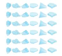 Toyvian 36 Pièces Décoration D'aquarium Créative en Résine Design Réaliste, Compact et Décoratif, Forme Triangulaire pour Aquariums et Maisons de Poupées