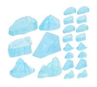 Toyvian 36 Pièces Décoration de Bureau Créative en Résine Glacier Miniature Réaliste, Design Moderne Compact et Décoratif pour Bureau ou Jardin Féerique