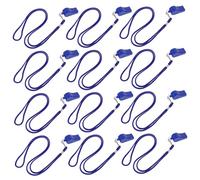 Toyvian 36 Pièces Lot de Sifflets Plastique avec Lanière Sifflet Arbitre Urgence Sonore et Puissant pour Sports Survie Camping et Activités Plein Air