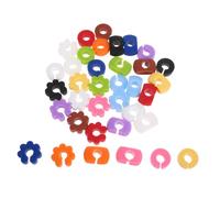 Toyvian 36 Pièces Marqueurs de Verre Silicone Colorés Identificateurs Réutilisables pour Verres à Vin Bière et Cocktails Décorations Festives pour Fêtes Mariages et Bars