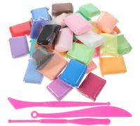 Toyvian 36 Pièces Pâte à Modeler Légère à Séchage à L'Air Kit Argile Autodurcissante 36 Couleurs Vives Outils de Sculpture Créatif pour Garçon et Filles et Activités Manuelles
