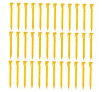 Toyvian 36 Pièces Piquets De Tente en Plastique Entardes De Tente De Randonnée Piquets De Bâche Robustes Clous De Camping Camping Tent Stakes Ancre De Sable Parapluie De La Plage Jaune PP