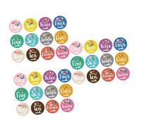 Toyvian 36pièces Autocollants Fleurs Pour Mois Autocollants De Photo Pour Capturer Les Moments De Croissance Accessoires Pour Shower Et Baptême