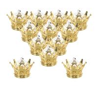 Toyvian 36pièces Boîtes à Bonbons Forme De Couronne Contenants Plastique Pour Cadeaux De Mariage Anniversaire Boîte Emballage Pour Chocolats