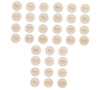 Toyvian 36pièces Cartes Commémoratives Pour Cartes De Croissance Mensuelles Accessoires Photo Pour Célébrer Les Moments Précieux Première Année Pour Shower Et Anniversaire