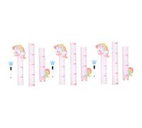 Toyvian 3ensembles Sticker Mural Toise Pour Garçon Fille Autocollant Décoratif Animaux Cartoons Pour Mesurer Garçon Fille Ou Salle De Jeux