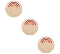 Toyvian 3Pcs Arc-En-Ciel Carte D'Étape Bébé Nom Mois Signe Coeur Doppler Pour La Grossesse Décor De Chambre Confortable Bébé Signe D'Étape Infantile En Bois Signe Bébé Mois Signes Fille