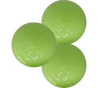 Toyvian 3pcs Balles de Golf D'entraînement en Caoutchouc Lumineuses Vert Clair, Glow in The Dark, Adaptées pour Utilisation Nocturne et Pratique de Golf