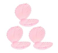 Toyvian 3pcs Boîtes de Bonbons de Coquillage en Pp Réutilisable, Coffrets à Bijoux Élégants pour Organiser Petits Objets, pour Célébrations Festives