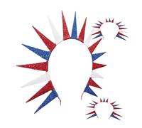 Toyvian 3pièces Bandeaux Usa Pour Femmes Coiffe Patriotique Avec Motif De Statue Décoration De Cheveux Pour Fête De Indépendance Memorial Day Et Juillet