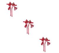 Toyvian 3pièces Barrette à Cheveux Chinoise Forme De Nœud Avec Pompon Accessoire De Coiffure Pour Filles Style Ancien Pour Célébrations Du Nouvel An Et Festivals