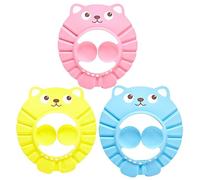 Toyvian 3pièces Bonnet De Bain Pour Garçon Fille Lot De Ajustable Avec Cache-oreilles Pour Douche Et Bain Garçon Fille