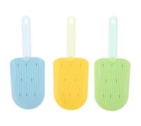 Toyvian 3pièces Brosse pour Chats et Petits Chiens Adaptée aux Poils Longs et Courts avec Trois Peignes Différents pour Démêlage et Toilettage Lavable et Confortable à Utiliser